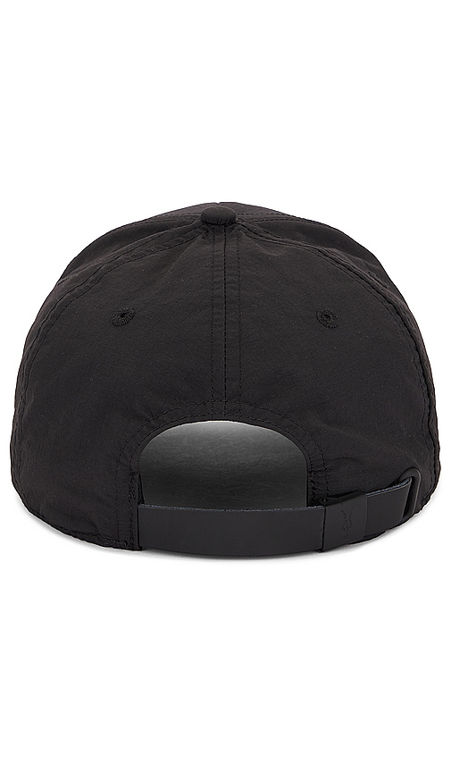 Shop Allsaints Circle Logo Ripstop Baseball Cap In 黑色