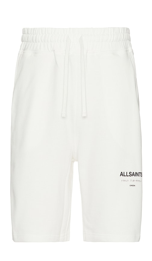 Shop Allsaints Underground Sweat Short In White