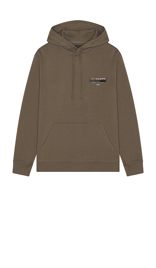 Allsaints Redact Hoodie In Brown
