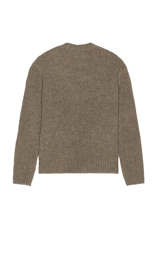 Allsaints Message Crew Neck Sweater In Gray