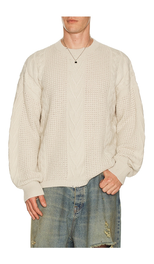 Allsaints Tenter Crew Sweater In White