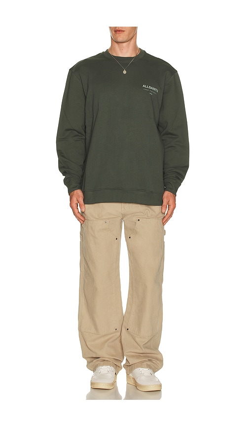 Allsaints Sweatshirt Underground In Green. Größe S. Also In M, L, Xl/1x. 