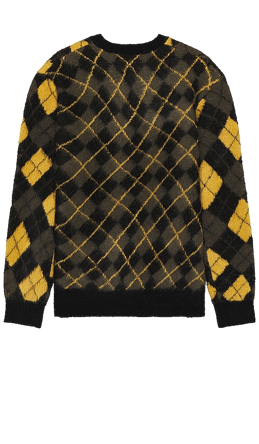 Shop Allsaints Fitzroy Sweater In Black & Golden Yellow