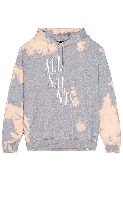 ALLSAINTS Merger Hoodie in Grey Marl