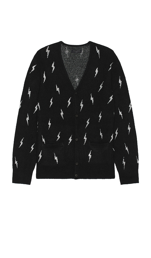 Shop Allsaints Zap Cardigan In Black