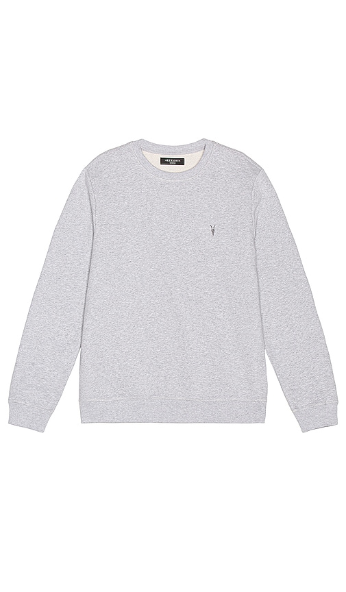 Buy All Saints Raven Slim Fit Crewneck Sweatshirt Grey Marl