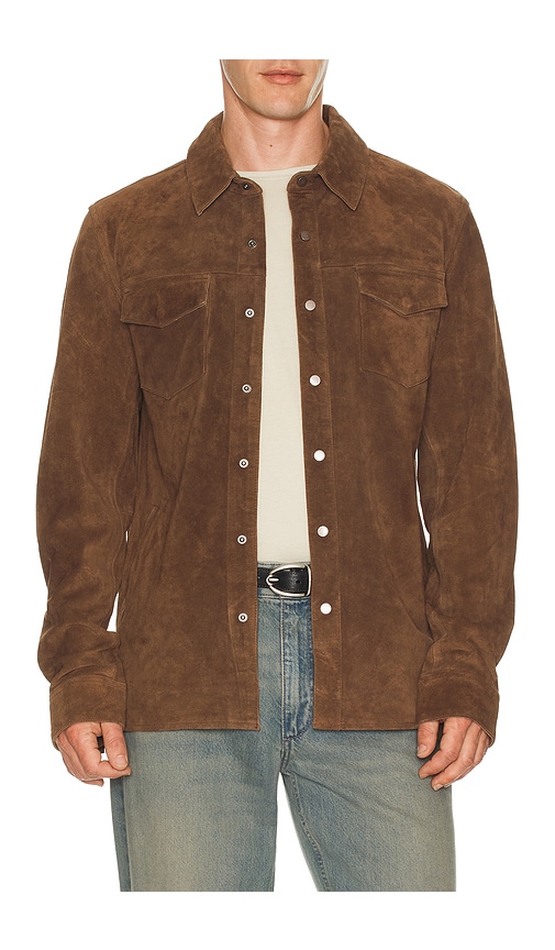 ALLSAINTS Sully Suede Shirt Jacket