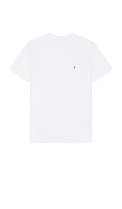  Allsaints Basic T-shirt Brace In White. Größe S. Also In M, L, Xl, Xl/1x. 