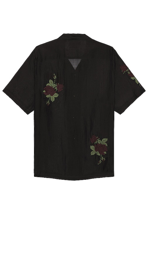 Shop Allsaints Wildrose Short Sleeve Shirt In Black