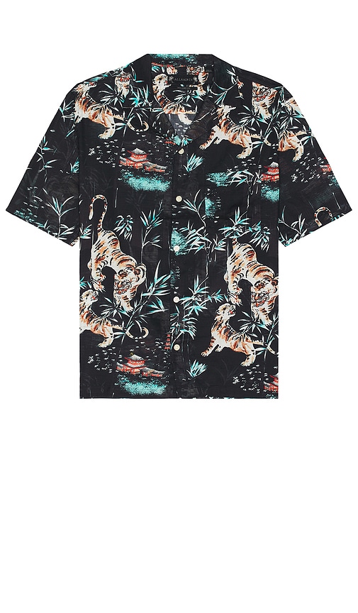 ALLSAINTS Tagise Shirt in Jet Black