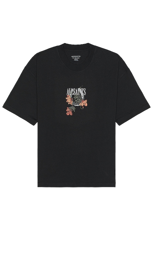 ALLSAINTS Amulet Tee in Washed Black