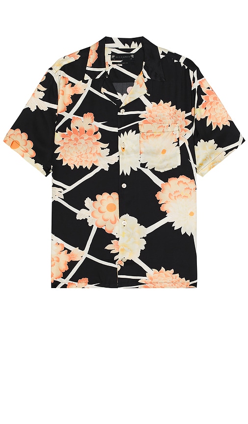 ALLSAINTS Sakura Shirt in Jet Black