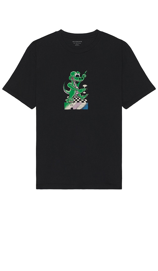 Lounge Lizard Crew Neck Graphic T-Shirt Washed Black