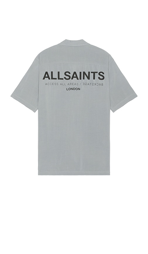 Shop Allsaints Access Shirt In Skyline Grey