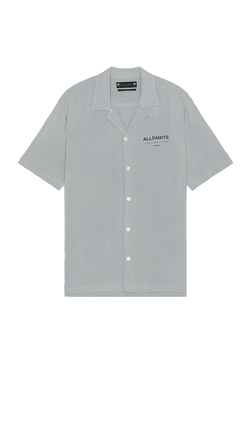 Shop Allsaints Access Shirt In Skyline Grey