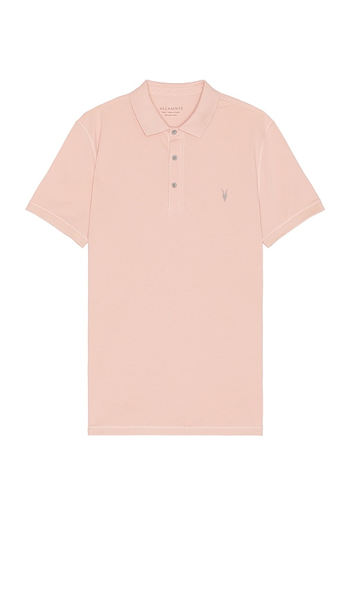 Shop Allsaints Reform Polo In Pink