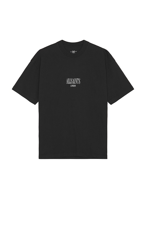 Shop Allsaints Twilight Short Sleeve Crew In Black