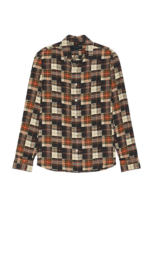 Shop Allsaints Jude Long Sleeve Shirt In 레드