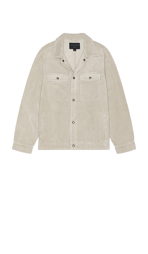 Shop Allsaints Castleford Shirt In Radio Grey