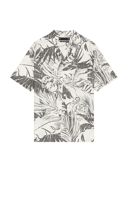 Shop Allsaints Pulse Short Sleeve Shirt In White