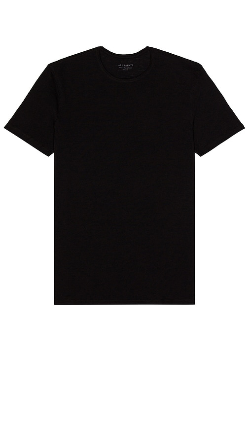 ALLSAINTS Figure Crew Tee in Jet Black