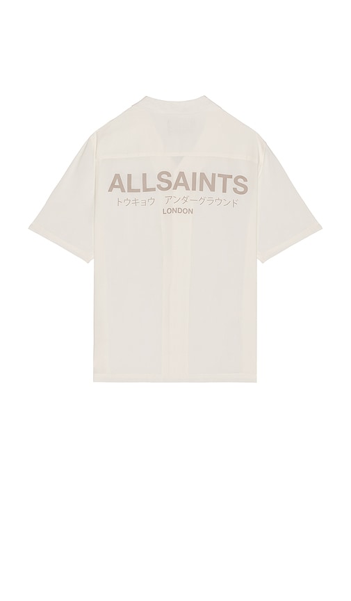 Underground Button Down Shirt in White. - size S (also in L, M, XL/1X)
