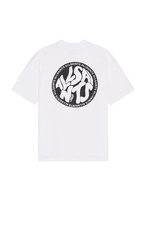 Distortion Crew Neck Tee in White. - size XL/1X (also in L, M, S)