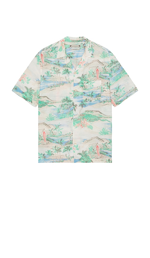 Biarritz Short Sleeve Shirt in Blue. - size XL/1X (also in L, M, S)
