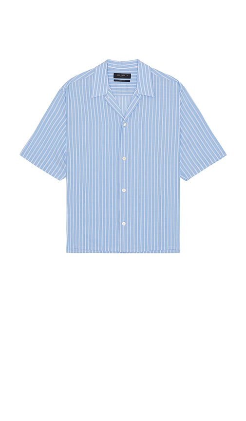 Arran Short Sleeve Shirt in Blue. - size L (also in M) - ALLSAINTS - Modalova