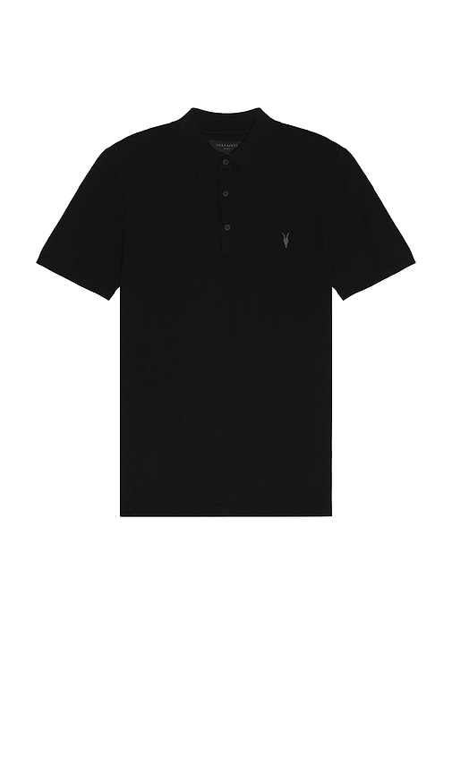 Mode Merino Short Sleeve Polo in Black. - size XL/1X (also in L, M, S)