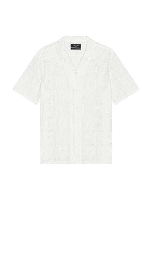 Netley Short Sleeve Shirt in White. - size L (also in M, S, XL/1X) - ALLSAINTS - Modalova