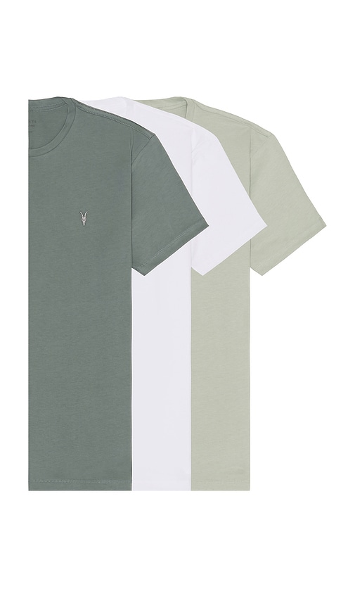 Allsaints Brace Crew 3 Pack Tee In Multi