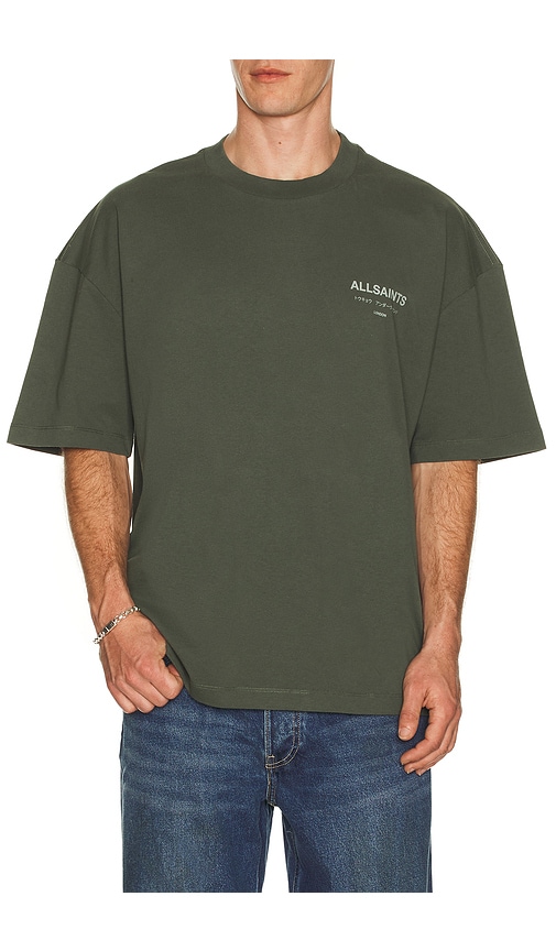 Allsaints Underground Tee In Green
