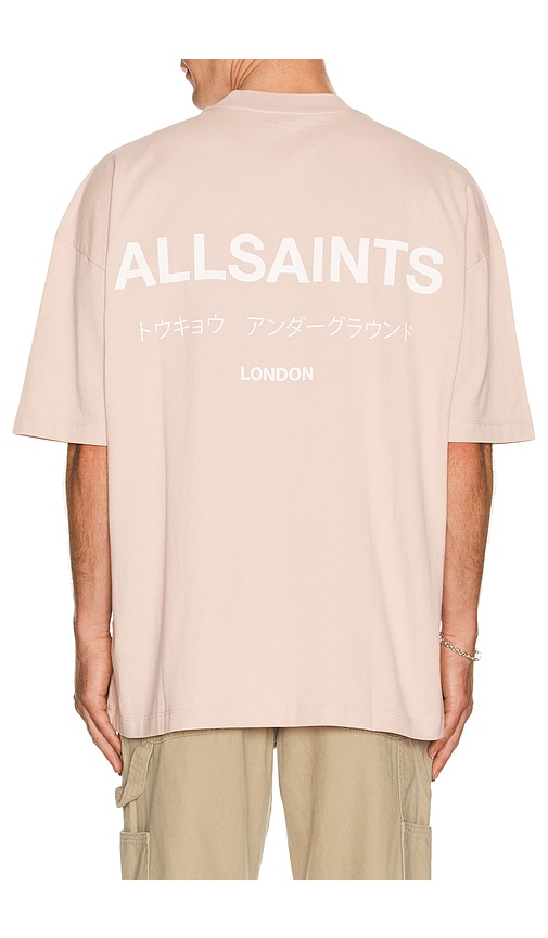 Allsaints Underground Tee In Pink