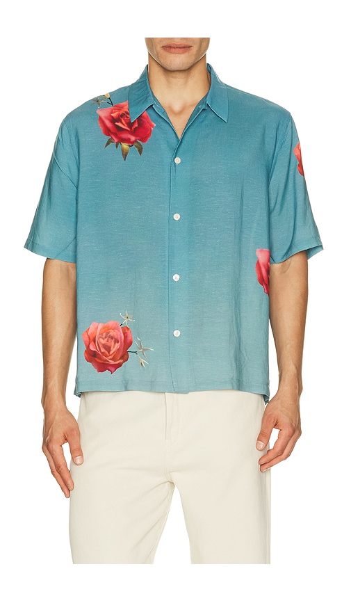 ALLSAINTS CHEMISE FLEUR FAZED en Blue Taille L Also en S M XL1X 219 €