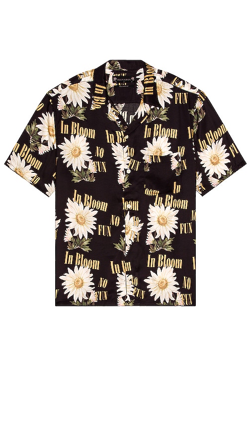 ALLSAINTS No Fun Shirt in Jet Black