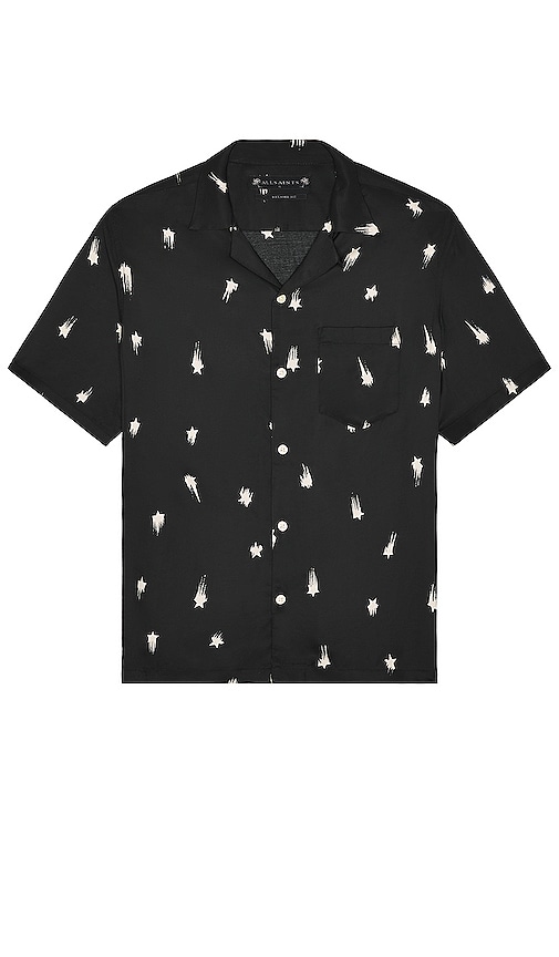 AllSaints 'starburn' Shirt in Black for Men