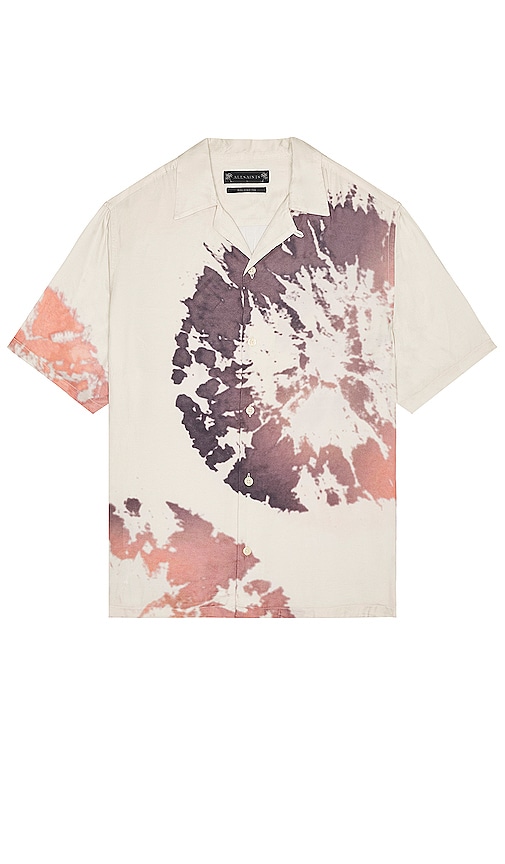 ALLSAINTS Silverlake Short Sleeve Shirt in Cloud White