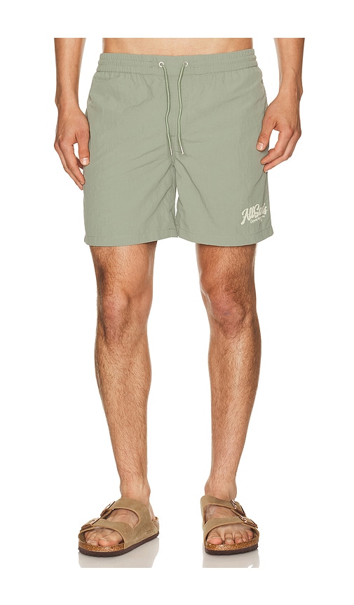 Allsaints Odyssey Swimshort In Green