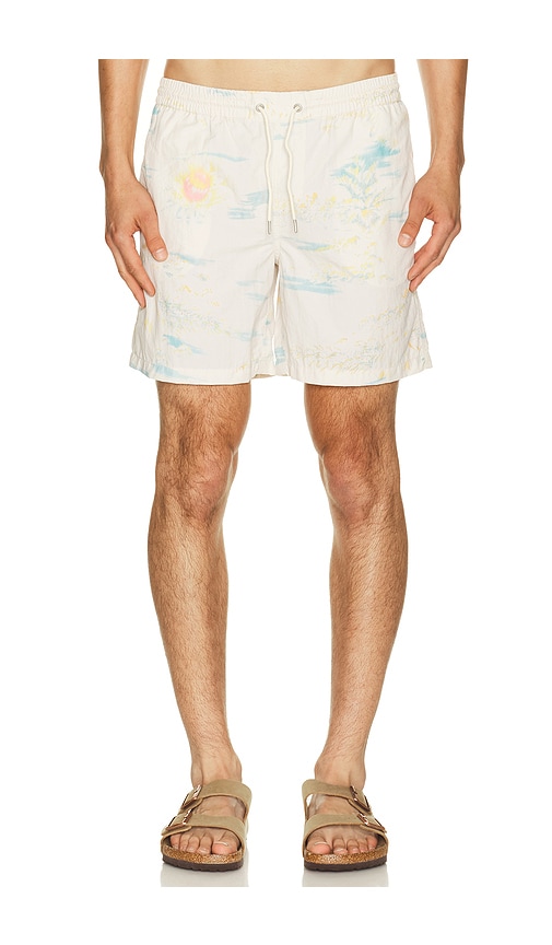 ALLSAINTS SHORT DE BAIN BLEACHSURF en White Taille XL1X Also en S M L 131$