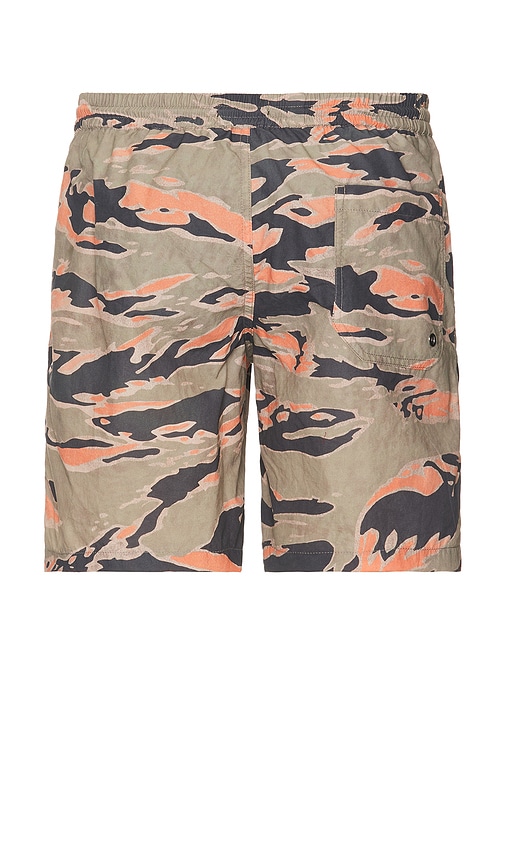 Shop Allsaints Solar Camo Swim Short In Olive