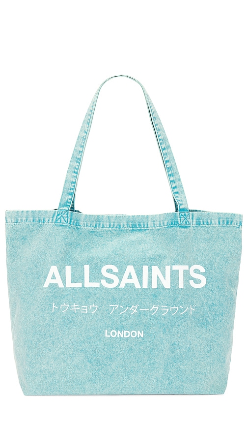 ALLSAINTS Underground Acid Tote in Costello Blue