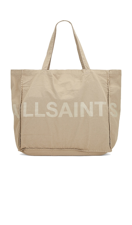 (取寄) オールセインツ メンズ ラージ トート AllSaints men Large Biggy Tote Light Khaki ALLSAINTS Large Biggy Tote Bag in Light Khaki | REVOLVE