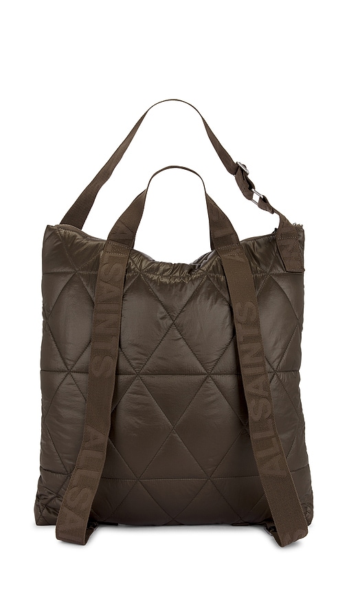 Allsaints Kei Quilt Backpack In Green