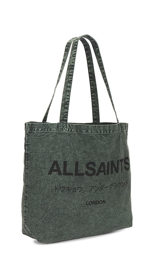  Allsaints Tote-bag Underground In Dark Green. 
