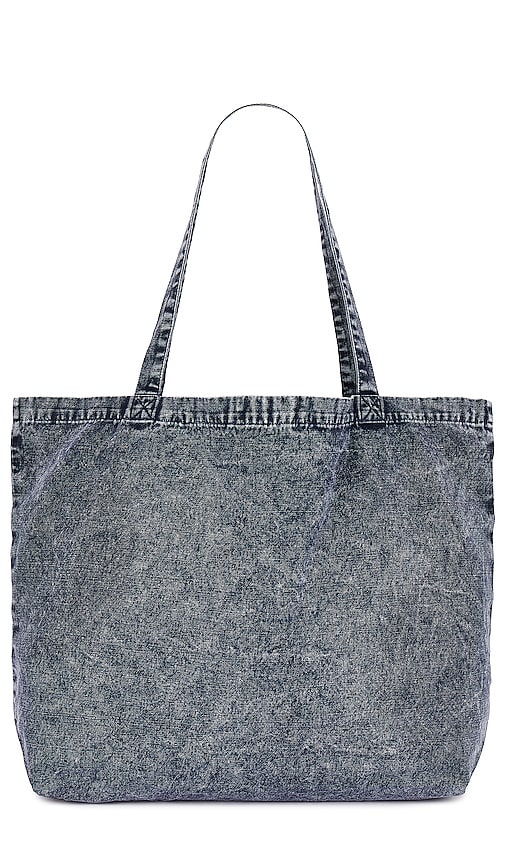 Shop Allsaints Undergound Acid Tote In Deep Sea Navy,chlk