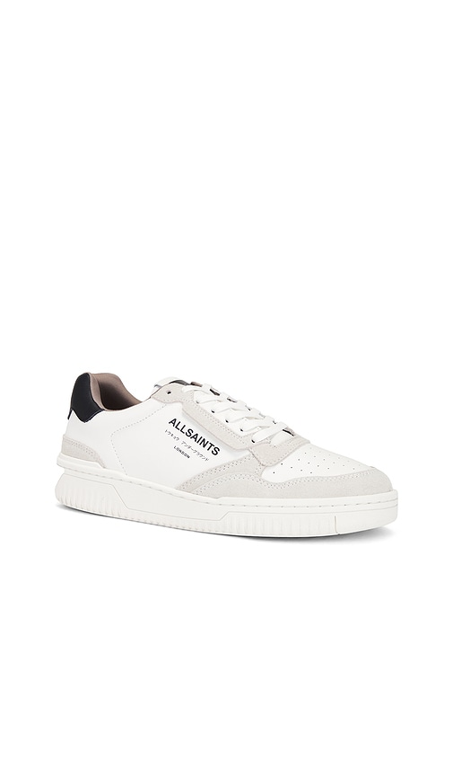 Shop Allsaints Regan Low Top In Chalk White & Black