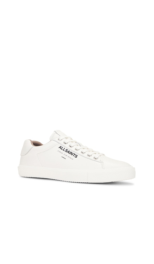 Shop Allsaints Underground Leather Low Top In White