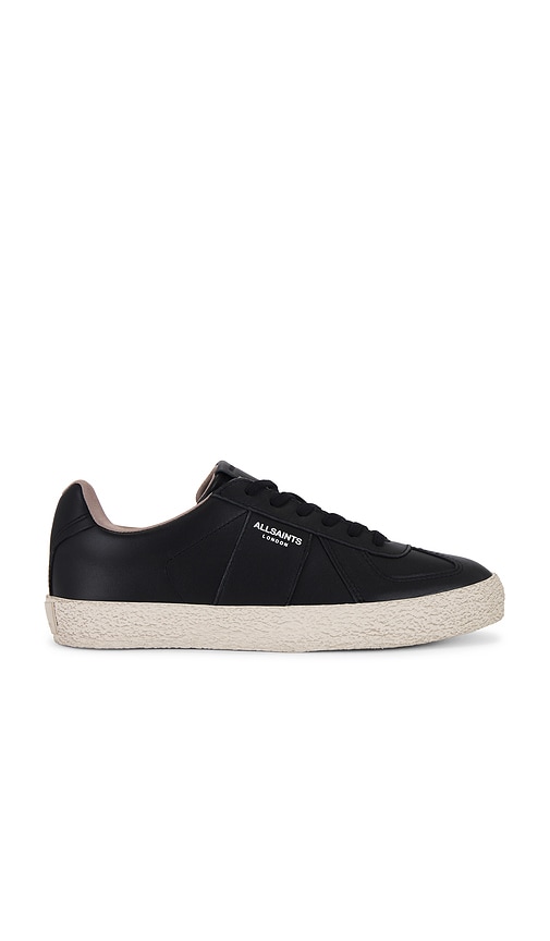 Shop Allsaints Underground Canvas Low Top In Black