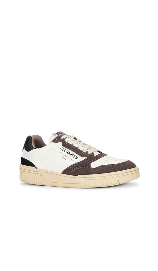 Allsaints Leather Regan Sneakers In Brown,white